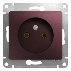 Розетка 2К Systeme Electric Glossa 16A 250V баклажановая GSL001141
