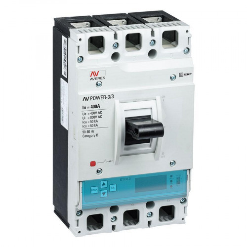 Автоматический выключатель AV POWER-3/3 400А 50kA ETU6.2 mccb-33-400-6.2-av