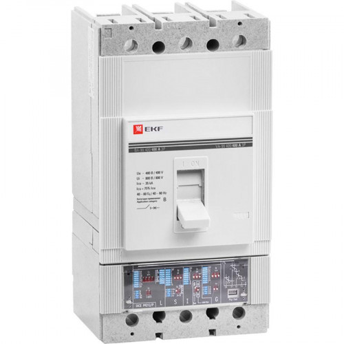 Выключатель автоматический ВА-99 400/400А 3P 35кА с электронным расцепителем EKF PROxima mccb99-400-400e