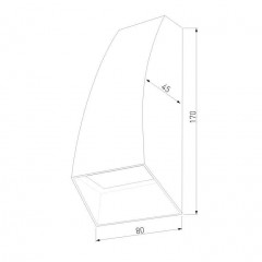 Уличный настенный светодиодный светильник Elektrostandard Forw 1016 Techno белый a057011