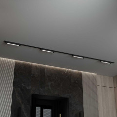 Трековая система со светильниками №1 однофазная накладная Hesby Lighting Skylite HSBL_kompl_S001_NI4B4K