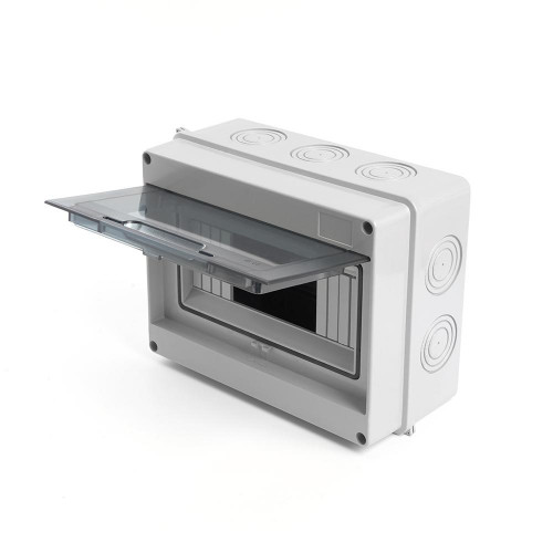 Бокс настенный Stekker EBX50-1/08-65 8 модулей, пластик, IP65 39190