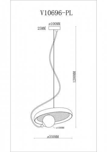 Подвесной светильник Moderli Cosmi V10696-PL