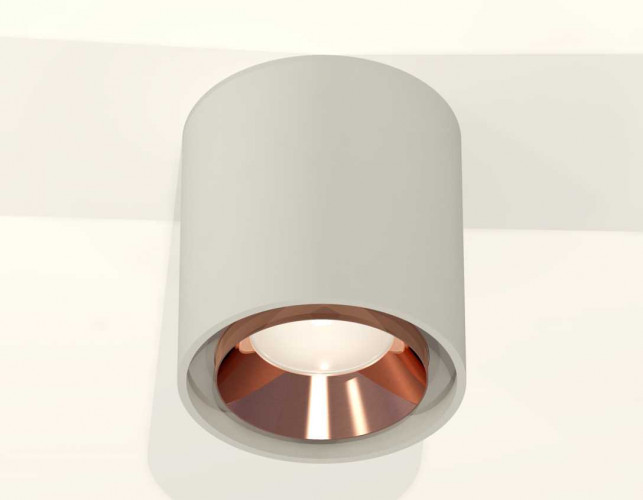 Комплект накладного светильника Ambrella light Techno Spot XS7724005 SGR/PPG серый песок/золото розовое полированное (C7724, N7035)