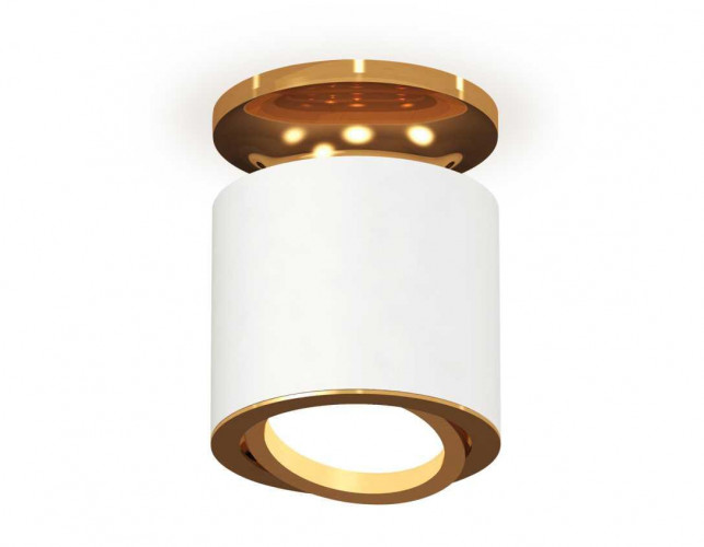Комплект накладного поворотного светильника Ambrella light XS7401120 SWH/PYG белый песок/золото желтое полированное MR16 GU5.3 (N7929, C7401, N7004)