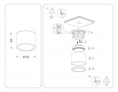 Потолочный светильник Ambrella light Techno Spot IP Protect TN6551
