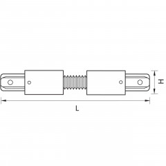 Коннектор гибкий Lightstar Barra 501157