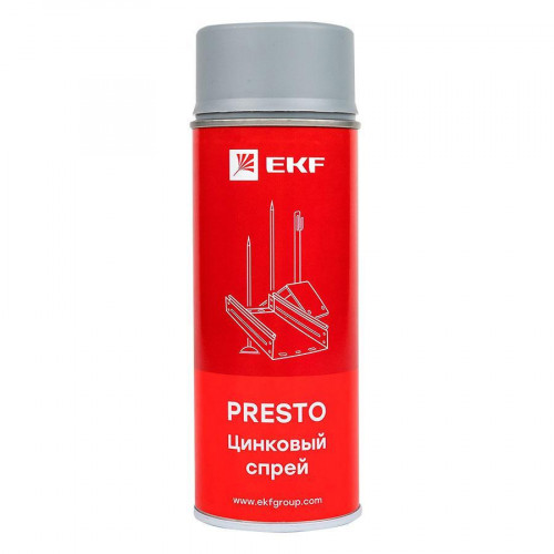 Цинковый спрей "Presto" 400мл EKF lp-zinc