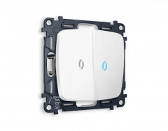 Комплект механизма 2-кл проходного выключателя AMBRELLA VOLT с подсветкой 10000K OMEGA Белый матовый QUANT (OP1240, VM120, G29B) MO124040