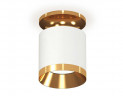 Комплект накладного светильника Ambrella light Techno Spot XS7401121 SWH/PYG белый песок/золото желтое полированное (N7929, C7401, N7034)