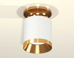 Комплект накладного светильника Ambrella light Techno Spot XS7401121 SWH/PYG белый песок/золото желтое полированное (N7929, C7401, N7034)