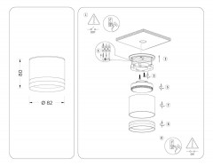 Потолочный светильник Ambrella light Techno Spot IP Protect TN6571