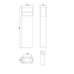 Уличный светодиодный светильник Arte Lamp Liverpool A1328PA-1BK