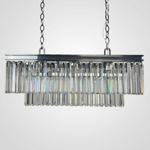 Подвесная люстра Imperium Loft Rh 1920S Odeon Clear Glass Fringe Chrome 228792-22