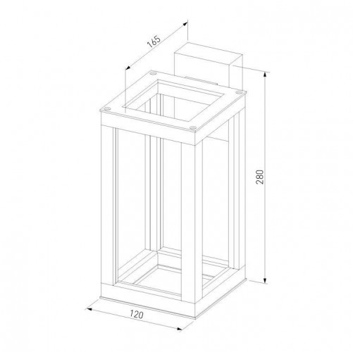 Уличный настенный светодиодный светильник Elektrostandard Frame 1527 Techno Led серый a051856