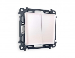 Комплект механизма 2-кл выключателя AMBRELLA VOLT ALFA Жемчуг QUANT (AP2030, VM115) MA203010