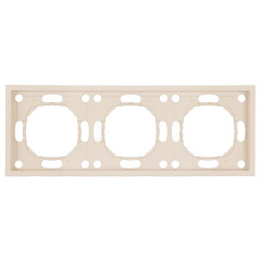 Рамка Stekker, PFR00-5003-08 3-местная Эмили, кашемир, soft touch 49912