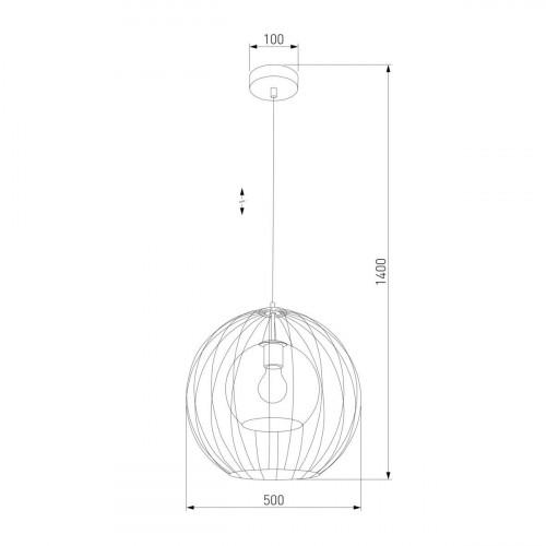 Подвесной светильник TK Lighting 2552 Universo Black