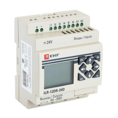 Программируемое реле 12 в/в с диспл. 24В PRO-Relay EKF PROxima ILR-12DR-24D
