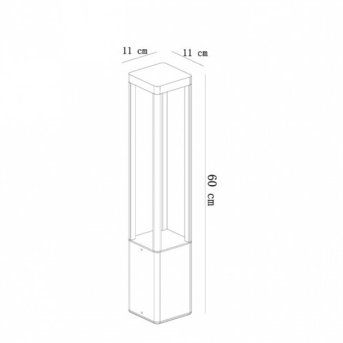 Уличный светодиодный светильник Arte Lamp Pherkad A2726PA-1BK