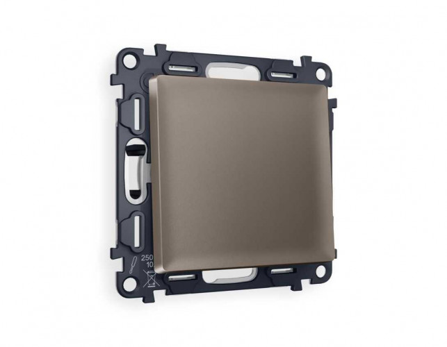 Комплект механизма 1-кл выключателя AMBRELLA VOLT ALFA Темная бронза матовый QUANT (AP6310, VM101) MA631010