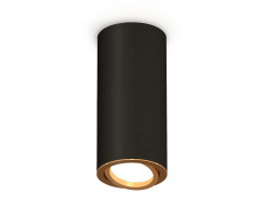 Комплект накладного светильника Ambrella light Techno Spot XS7443004 SBK/PYG черный песок/золото желтое полированное (C7443, N7004)