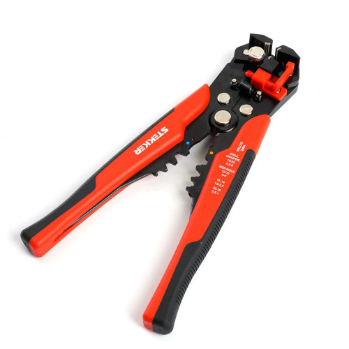 Автоматический многофункциональный инструмент для зачистки кабеля (стриппер) Stekker, 0,5-6мм, WSC-001 39775