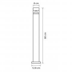 Уличный светодиодный светильник Lightstar Raggio 377707