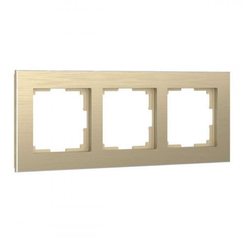 Рамка Werkel Aluminium на 3 поста шампань алюминий W0031711 4690389158155