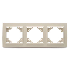 Рамка 3-постовая Stekker Эрна слоновая кость PFR00-9003-02 39242