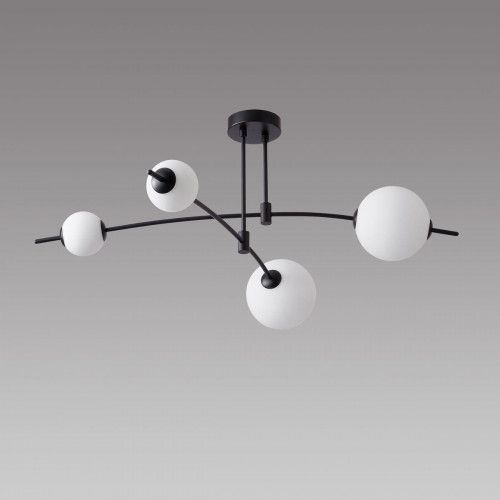 Подвесная светодиодная люстра iLedex Epical 6827-4 BK+WH