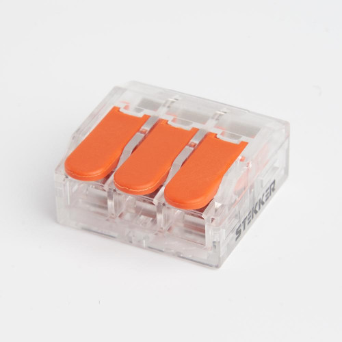 Универсальная компактная клемма 3-проводная Stekker, LD221-613 39864