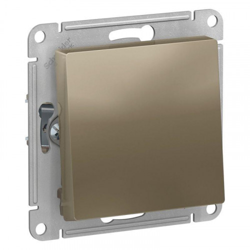 Переключатель одноклавишный Systeme Electric AtlasDesign 10A 250V шампань ATN000561