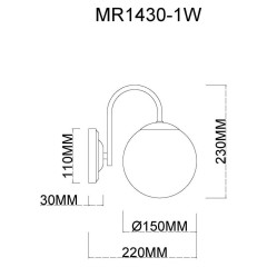Бра MyFar Kate MR1430-1W