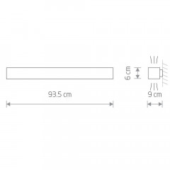 Настенный светильник Nowodvorski Soft Wall Led 90x6 7534