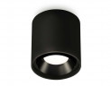 Комплект накладного светильника Ambrella light Techno Spot XS7723002 SBK/PBK черный песок/черный полированный (C7723, N7031)