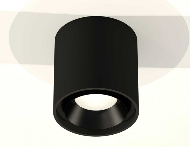 Комплект накладного светильника Ambrella light Techno Spot XS7723002 SBK/PBK черный песок/черный полированный (C7723, N7031)