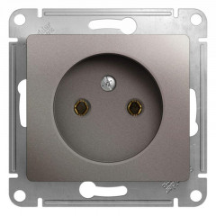 Розетка 2К Systeme Electric Glossa 16A 250V платина GSL001241
