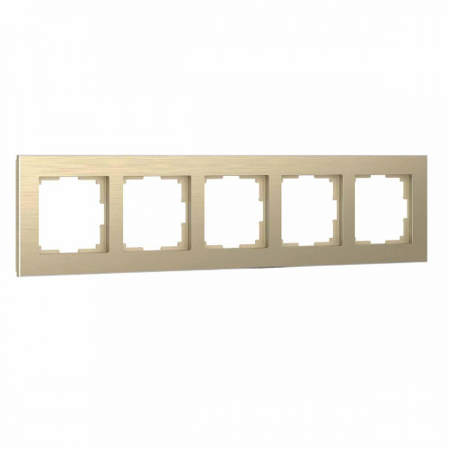 Рамка Werkel Aluminium на 5 постов шампань алюминий W0051711 4690389158179