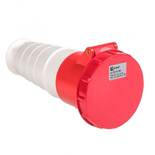 Розетка переносная 234 3Р+РЕ 63А 380В IP67 EKF PROxima ps-234-63-380