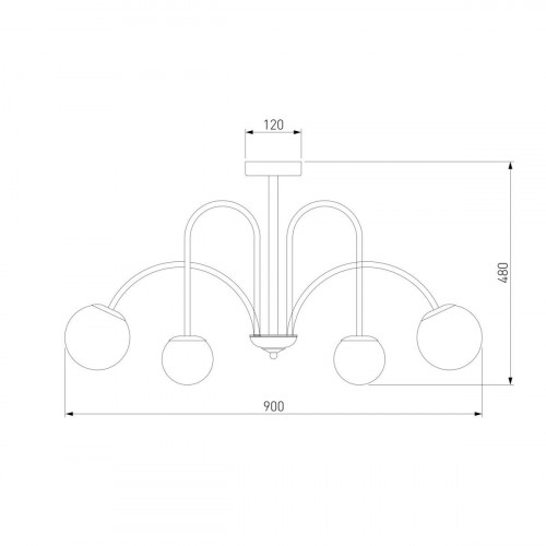 Потолочная люстра Eurosvet Alix 30177/6 хром