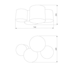 Потолочный светильник TK Lighting 3276 Mona Kids
