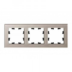 Рамка 3-постовая Systeme Electric AtlasDesign Nature шампань ATN320503