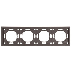 Рамка Stekker, PFR00-5004-09 4-местная Эмили, антрацит, soft touch 49939