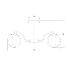 Потолочная люстра Eurosvet Оптима Eden 30178/5 латунь
