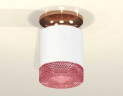 Комплект накладного светильника Ambrella light Techno Spot XS7401143 SWH/PPG/PI белый песок/золото розовое полированное/розовый (N7930, C7401, N7193)
