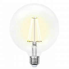 Лампа светодиодная филаментная Uniel E27 15W 4000K прозрачная LED-G125-15W/4000K/E27/CL PLS02WH UL-00004861