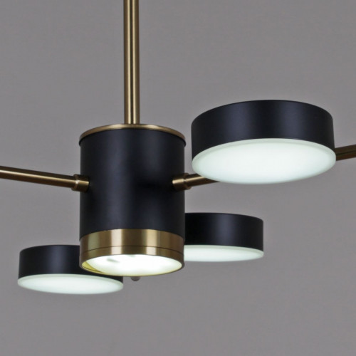 Потолочная светодиодная люстра Reluce 06369-0.3-06 COP+BK