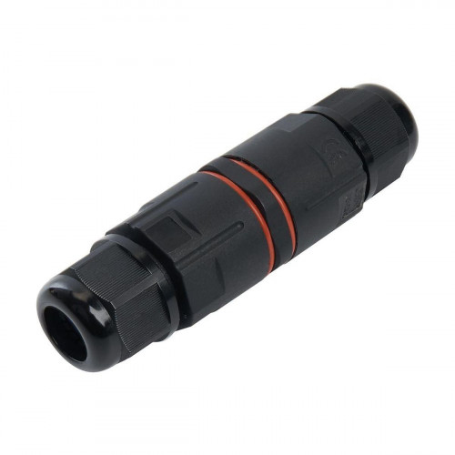 Соединитель-коннектор Stekker LD533 3-контактный IP68 черный 49190