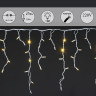 Cветодиодная гирлянда Sneha бахрома 230V теплый белый мерцающий A-510 WW/W FLASH